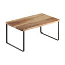 Matēti melns/dabīga toņa koka papildu virtuves plaukts 32x19 cm York – Metaltex