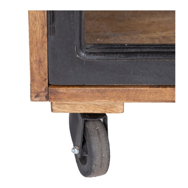 Dabīga toņa mango masīvkoka vitrīna 160x71 cm – Ixia-image-4