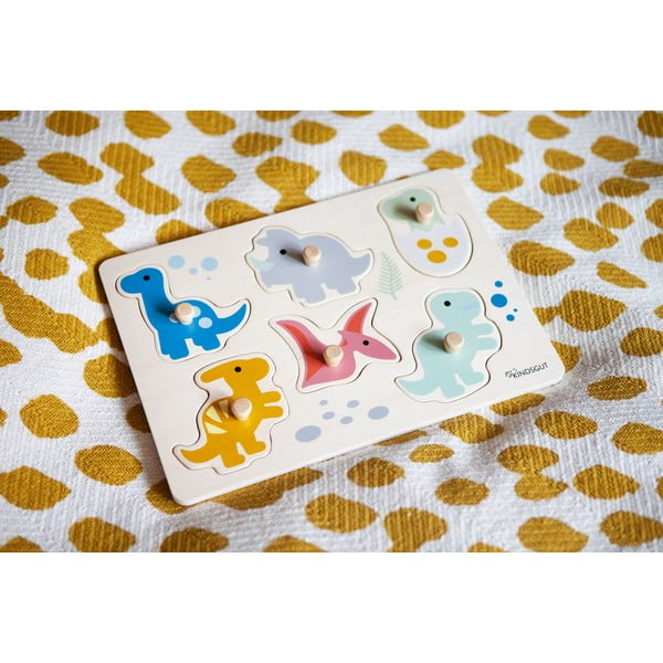 Koka reljefa puzle (gabalu skaits 6) Dinosaurs – Kindsgut-image-4