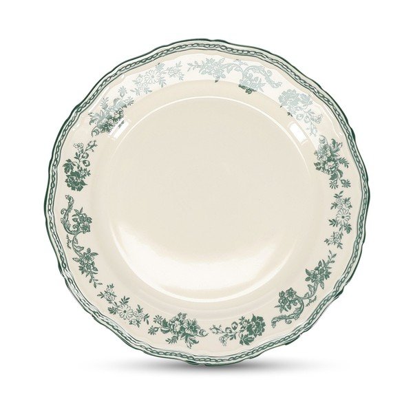 Zaļš/ziloņkaula krāsas porcelāna šķīvis ø 27 cm Cyril – S|P Collection
