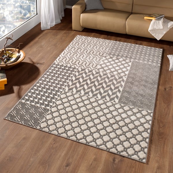 Paklājs Schöngeist & Petersen Noblesse Patchwork Dark, 290 x 200 cm-image-1