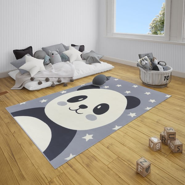 Pelēks bērnu paklājs 150x80 cm Panda Pebbles – Hanse Home-image-1