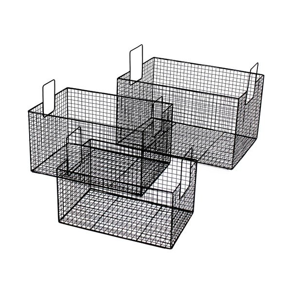 Metāla grozs Netz Black, 39 cm