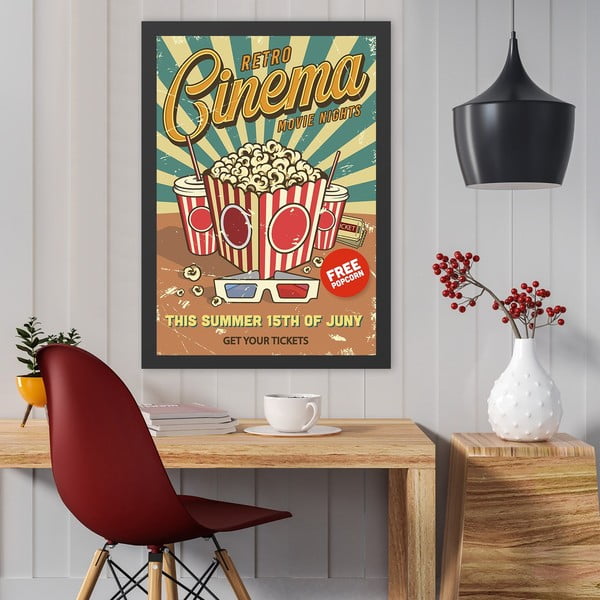 Glezna 40x55 cm Retro Cinema – Wallity-image-1