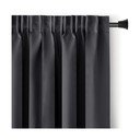 Tumši pelēks daļēji gaismu necaurlaidīgs aizkars 140x245 cm Kierra – Restilo