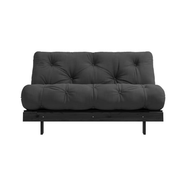 Tumši pelēks salokāms dīvāns 140 cm Roots Black Night – Karup Design