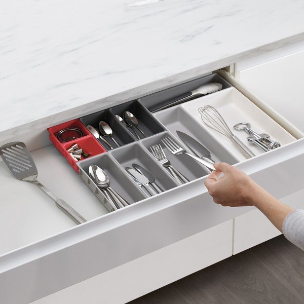 Plastmasas atvilktnes organizatori (10 gab.) Duo – Joseph Joseph-image-1