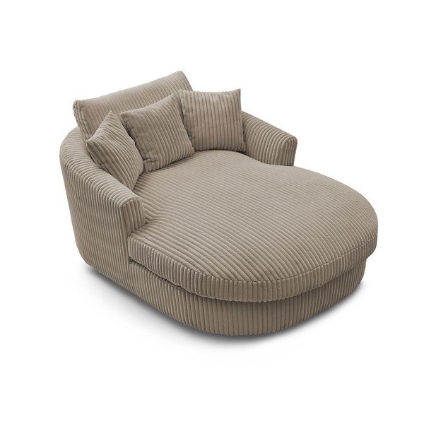 Pelēkbrūns velveta atpūtas krēsls Belem – Bobochic Paris-image-4