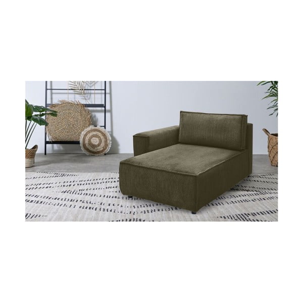 Gaiši zaļš velveta modulārais dīvāns (ar kreiso stūri) Nihad modular – Bobochic Paris-image-1