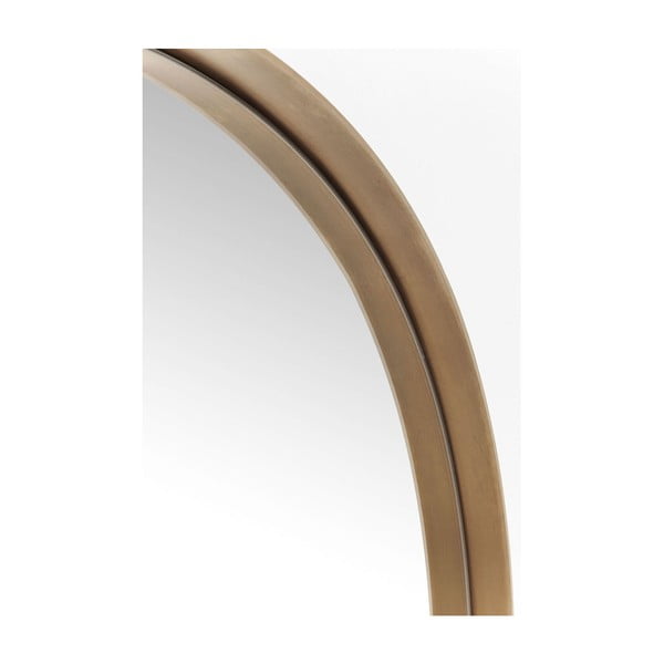 Kare Design Apaļš izliekts spogulis ar vara krāsas rāmi, ⌀ 100 cm-image-2