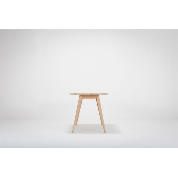 Ozola masīvkoka ēdamgalds 80x80 cm Stafa – Gazzda-image-4