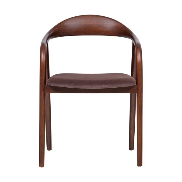 Brūns dižskābarža masīvkoka pusdienu krēsls ar roku balstiem Bran – WOOOD-image-2