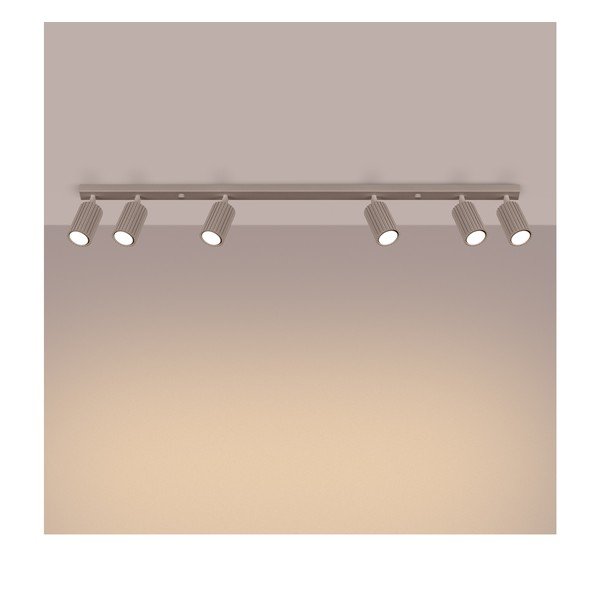 Pelēkbrūna metāla prožektora tipa lampa 6,5x117 cm Gleam – Sollux-image-1