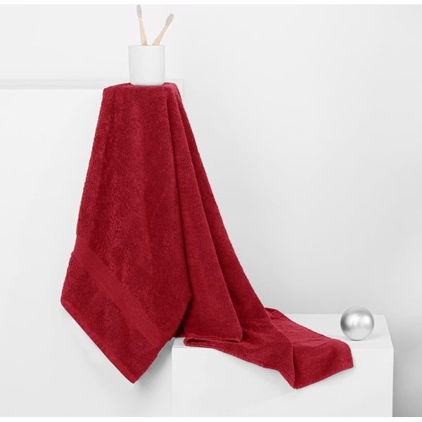 Sarkani frotē kokvilnas dvieļi (4 gab.) Marina – DecoKing-image-3