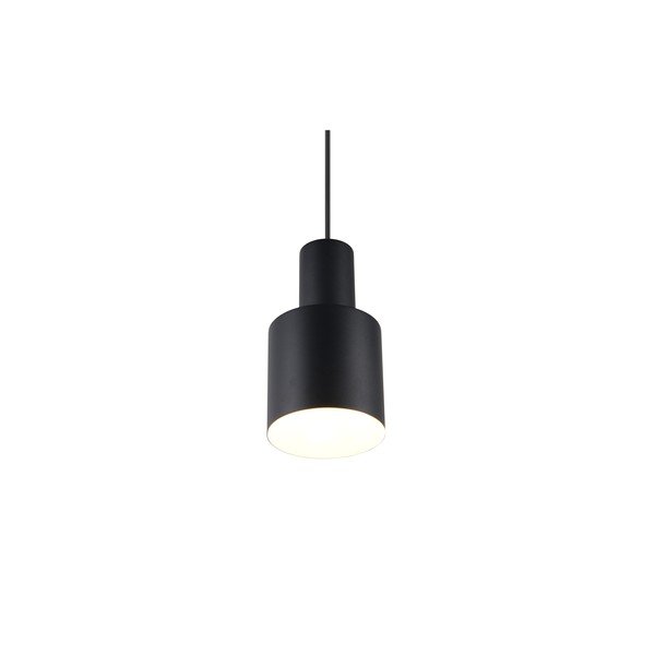 Melna piekaramā lampa ar metāla abažūru ø 12 cm Agudo – Trio-image-3