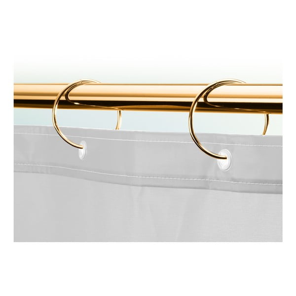 Matētas zelta krāsas dušas aizkaru gredzeni (12 gab.) Ringo Small – Spirella-image-2