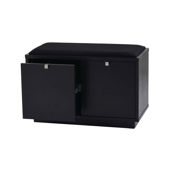 Melns apavu plaukts ar soliņu Confetti – Rowico-image-2