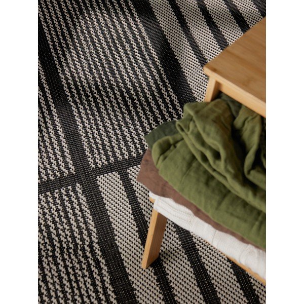 Melns/krēmkrāsas iekštelpu un āra paklājs 160x230 cm Haringey Allington – Ted Baker-image-2