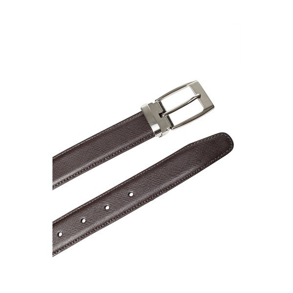 Tumši brūna vīriešu ādas josta Ferruccio Laconi Arv, garums 100 cm-image-1