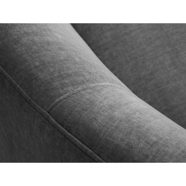 Pelēks samta asimetrisks dīvāns Mazzini Sofas Debbie, kreisais stūris-image-1