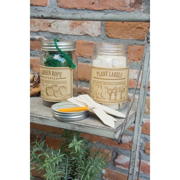 40 papeļu koka burku komplekts ar uzlīmēm Esschert Design Heal, 400 ml-image-2