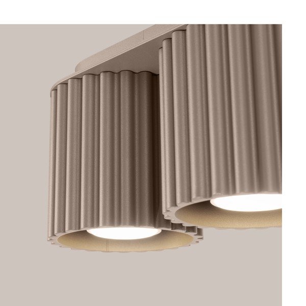 Pelēkbrūna metāla prožektora tipa lampa 10x21 cm Zora – Sollux-image-1