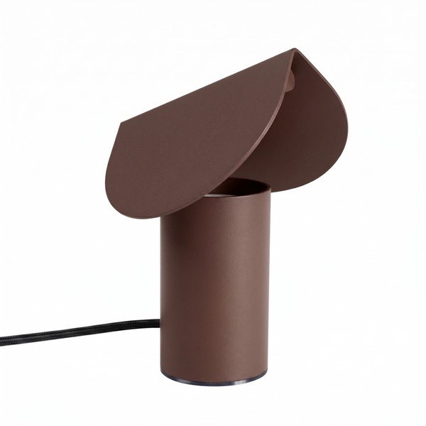 Brūna alumīnija LED galda lampa (augstums 15 cm) BISCUIT – Thoro