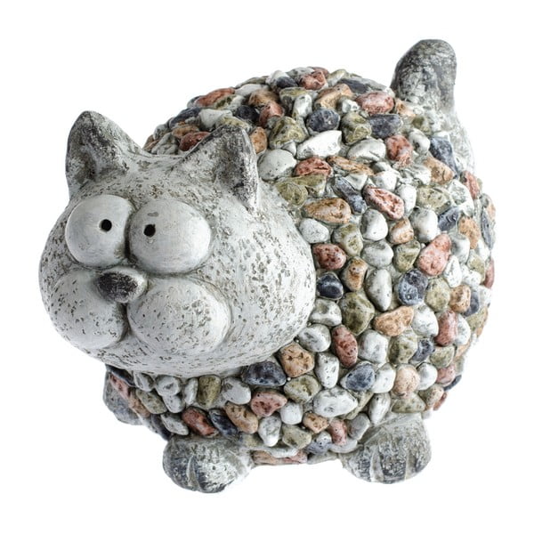 Dakls Dārza dekoratīvais kaķis ar akmeņiem, augstums 20 cm