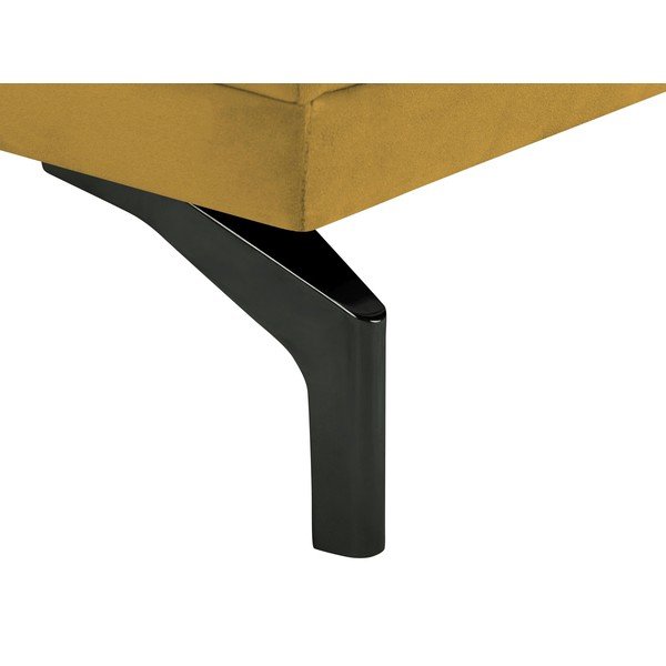 Dzeltens dīvāns ar kāju balstu melnā krāsā Windsor & Co Sofas Jupiter-image-4