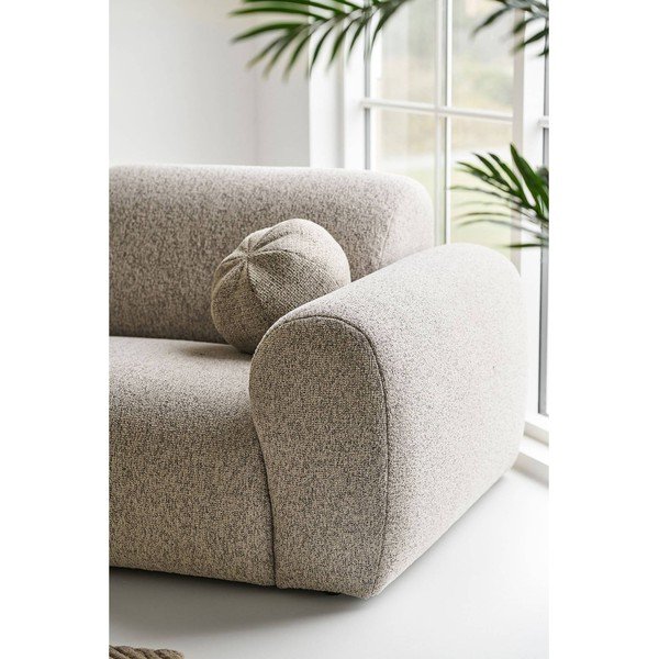 Pelēkbēšs stūra dīvāns (ar kreiso stūri/ar zvilni) Clyde – House Nordic-image-4