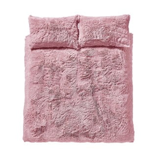 Rozā mikroplīša gultasveļa Catherine Lansfield Cuddly, 200 x 200 cm