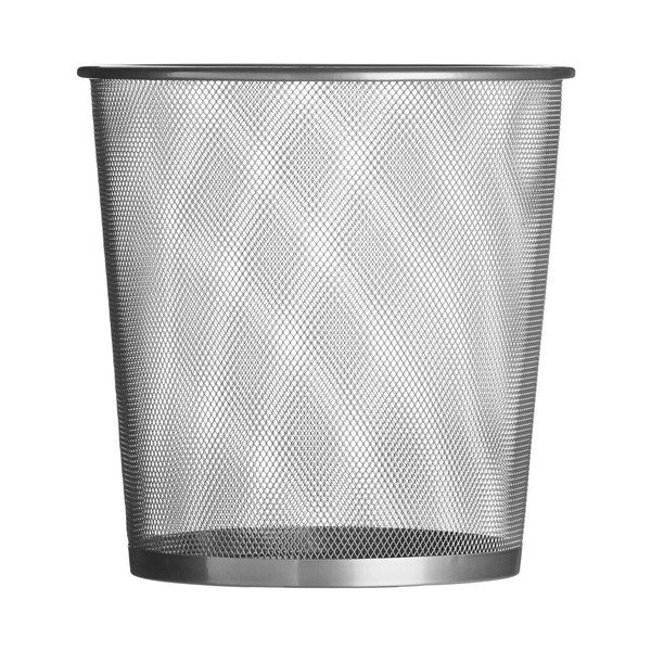 Matētas sudraba krāsas biroja metāla atkritumu tvertne 12 l Den – Premier Housewares