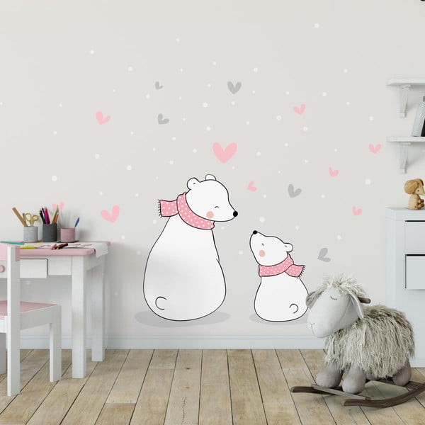 Bērnu sienas uzlīme Ambiance Family Cubs, 90 x 60 cm-image-1