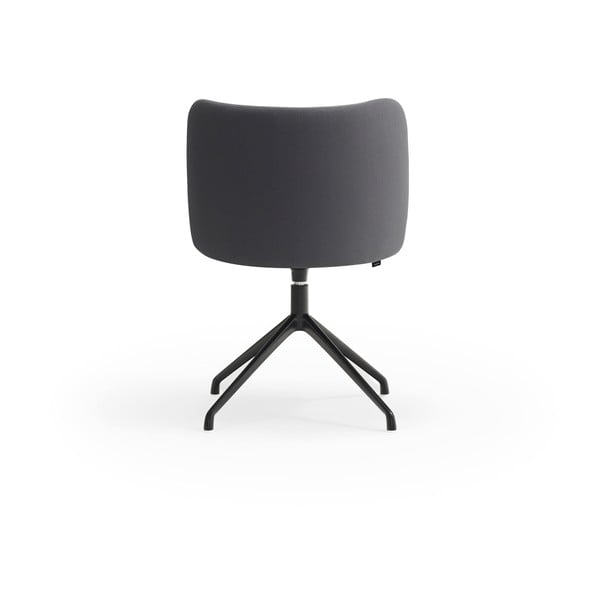 Tumši pelēks polsterēts ēdamistabas krēsls Mogi – Teulat-image-2