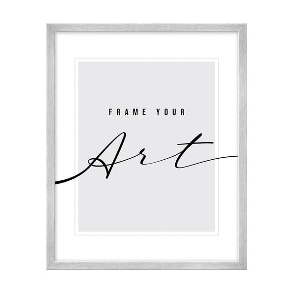 Sudraba krāsas stāvošs/piekarināms foto rāmis 20x26 cm – knor-image-1