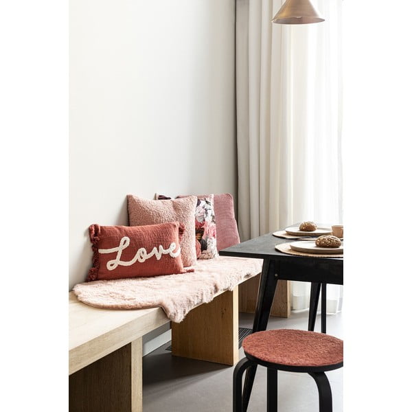 Dekoratīvais spilvens 50x30 cm Cotton Slub Love – Tiseco Home Studio-image-1