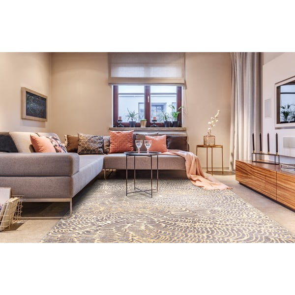 Bēšs vilnas paklājs 200x300 cm Koi – Agnella-image-1