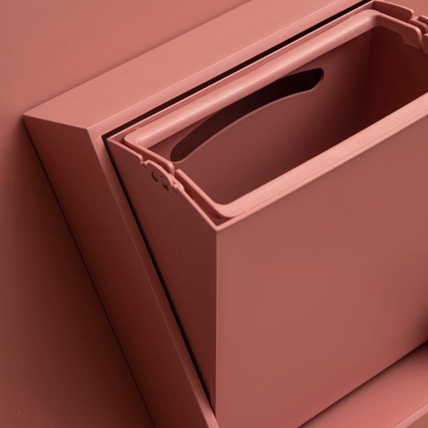 Dūmakaini rozā atkritumu šķirošanas/sienas pārstrādātas plastmasas atkritumu tvertne Recycling Box – ReCollector-image-4