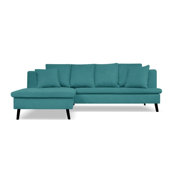 Turkīza dīvāns četrām personām ar kreiso šozu Cosmopolitan design Hamptons