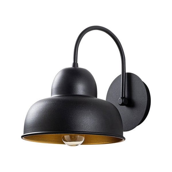 Melna sienas lampa ø 20 cm Multan – Opviq lights