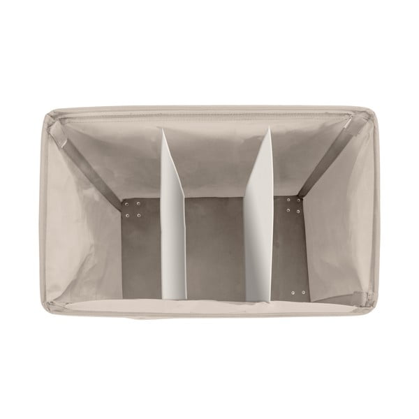 Bēšs trīskāršais veļas grozs Wenko Trivo, 117,6 l-image-2