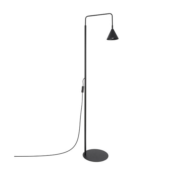 Melna tērauda stāvlampa ar saliekamu konstrukciju (augstums 165 cm) Zylo – Sollux