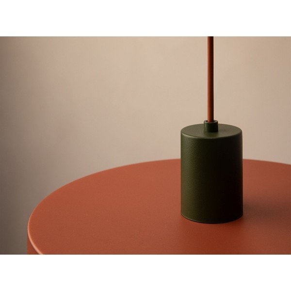 Ķieģeļu sarkana metāla piekaramā lampa ø 30 cm Ori – Micadoni -image-4