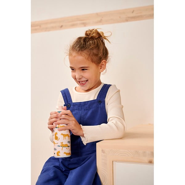 Gaiši zaļa bērnu pudele 400 ml Little farm – Mepal-image-3