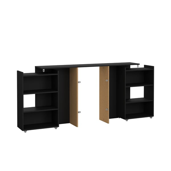 Melns gultas galvgalis 145x80 cm Naia – Tvilum-image-2