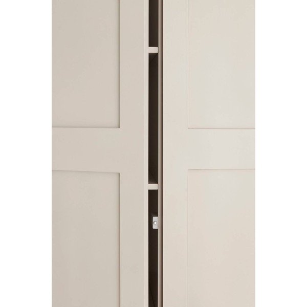 Pelēkbēšs piekarināms drēbju skapis no MDF 80x190x61 cm Ben – Ellos Home-image-2
