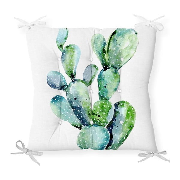 Sēdekļa spilvens ar kokvilnas maisījumu Minimalist Cushion Covers Cactus, 40 x 40 cm