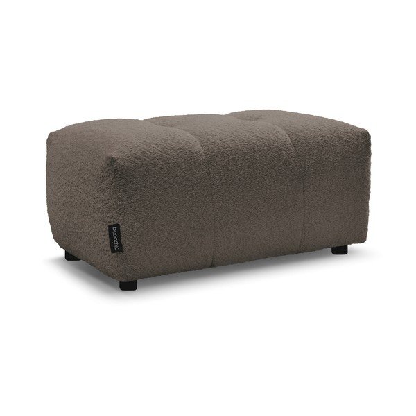 Brūns kāju soliņš no buklē auduma Roxelane – Bobochic Paris-image-3