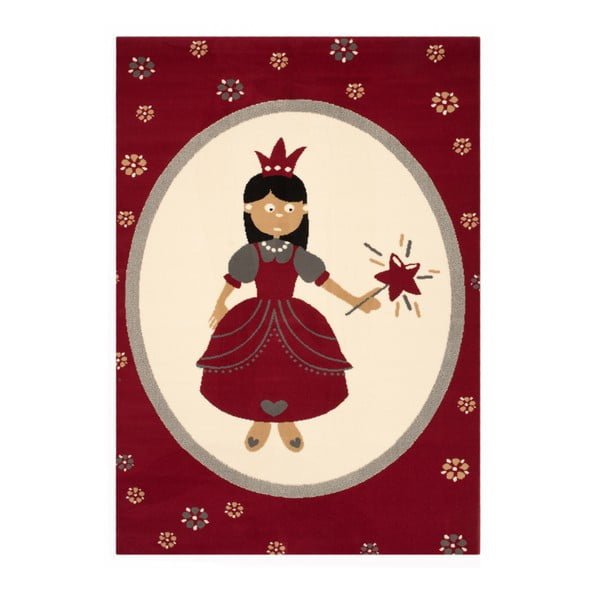 Bērnu sarkanais paklājs Zala Living Princess, 140 x 200 cm