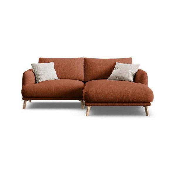 Terakotas oranžs stūra dīvāns (ar labo stūri/ar zvilni) Naomi – Micadoni -image-2